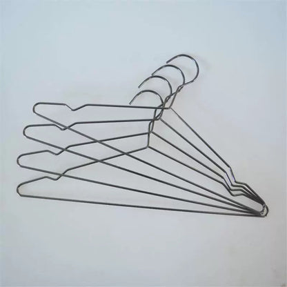 DE-LIANG Black Metal Wire Clothes Hangers, Heavy Duty Coat Hangers, Standard Suit Hangers for Jacket, Shirt, Dress,50pcs