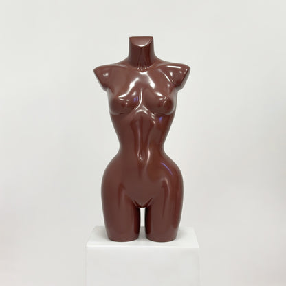 DE-LIANG Female Half-Body Mannequin | Glossy Fiberglass Lingerie Display Torso for Boutique