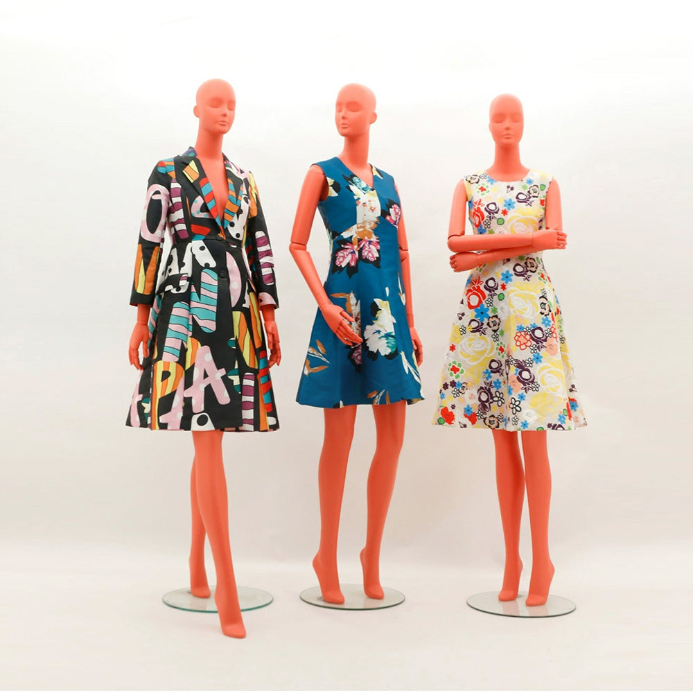 DE-LIANG New Design Movable Hand Joint Fiberglass Female Full Body Mannequin,Mannequin Dress Form Toros for High-end Clothing Store DL0003 DE-LIANG