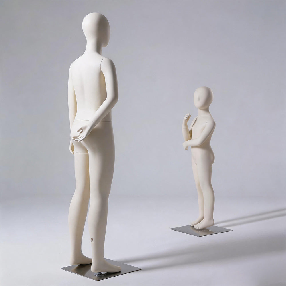 DE-LIANG Kids Full Body Mannequin Ages 4-14 | 6 Sizes Children Clothing Display Form