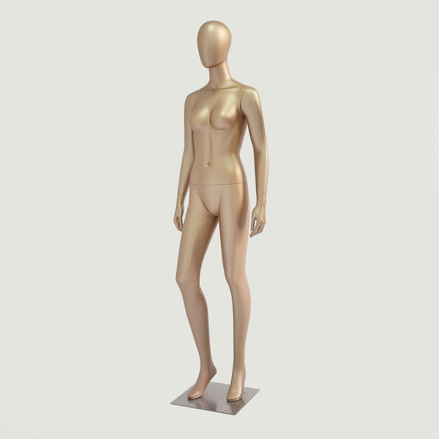 DE-LIANG Rose Gold Female Full Body Mannequin | Fiberglass Boutique Display Dummy