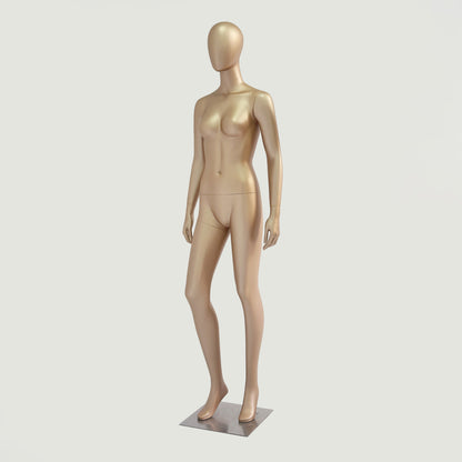 DE-LIANG Rose Gold Female Full Body Mannequin | Fiberglass Boutique Display Dummy
