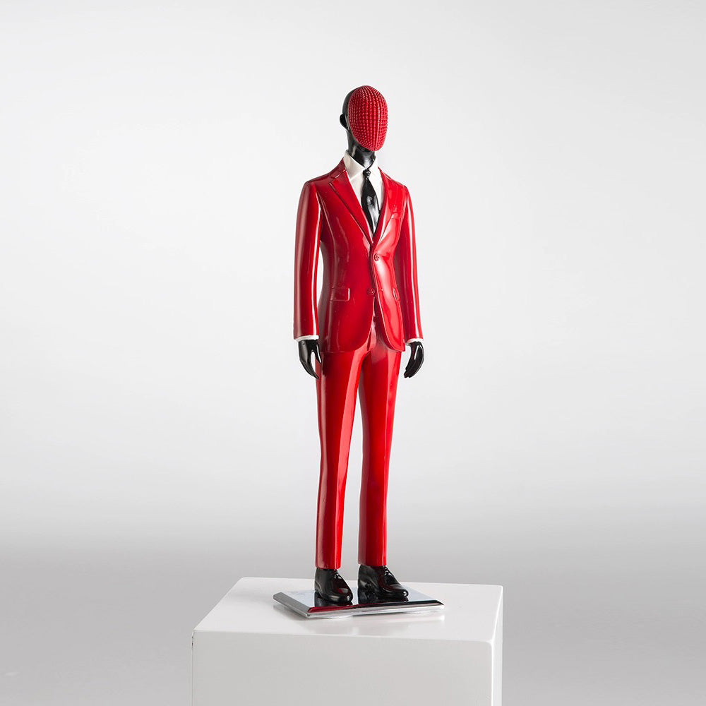 DE-LIANG Mini Male Mannequin Full Body,Colorful Men Dress Form Office Home Decoration,Window Display Miniature Suit Mannequin Man Dummy