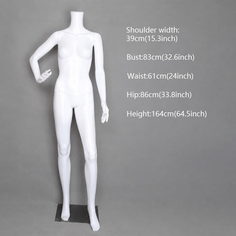 DE-LIANG Female Mannequin for Displaying Dresses, Clothing Store Full Body Display