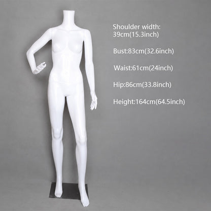 DE-LIANG Female Mannequin for Displaying Dresses, Clothing Store Full Body Display