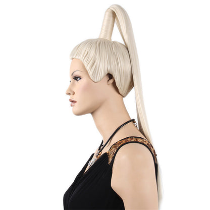 DE-LIANG Clearance Female Head Mannequin Wig Display,Colorful Hard Shell Ponytail Wig Display Mannequin Head,Use for barbershop/Clothing Shop Design Ideas and Wig Shop InteriorDesign DL2379 De-Liang Dress Forms