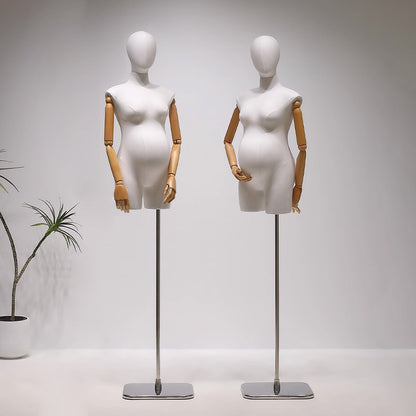 Half body pregnant mannequin for boutique window