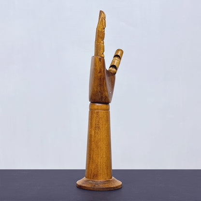 DE-LIANG Wooden Hand Model – Jewelry Display, Glove Mannequin & Sketch Prop