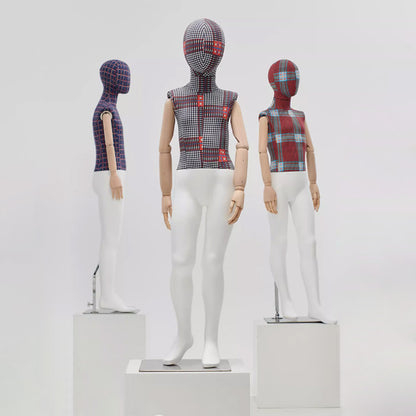 checkered child mannequin full body