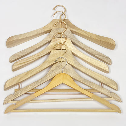 Natural Camphor Wood Hanger Wardrobe Clothing Store Home Suit Clothes Hanging Non-Slip Hanger ,Smooth White Finish Wooden Dress Hangers50pcs