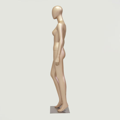 DE-LIANG Rose Gold Female Full Body Mannequin | Fiberglass Boutique Display Dummy