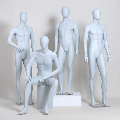 DE-LIANG Male Full Body Premium Mannequin for Clothing Display | Standing & Sitting Pose