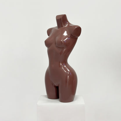 DE-LIANG Female Half-Body Mannequin | Glossy Fiberglass Lingerie Display Torso for Boutique