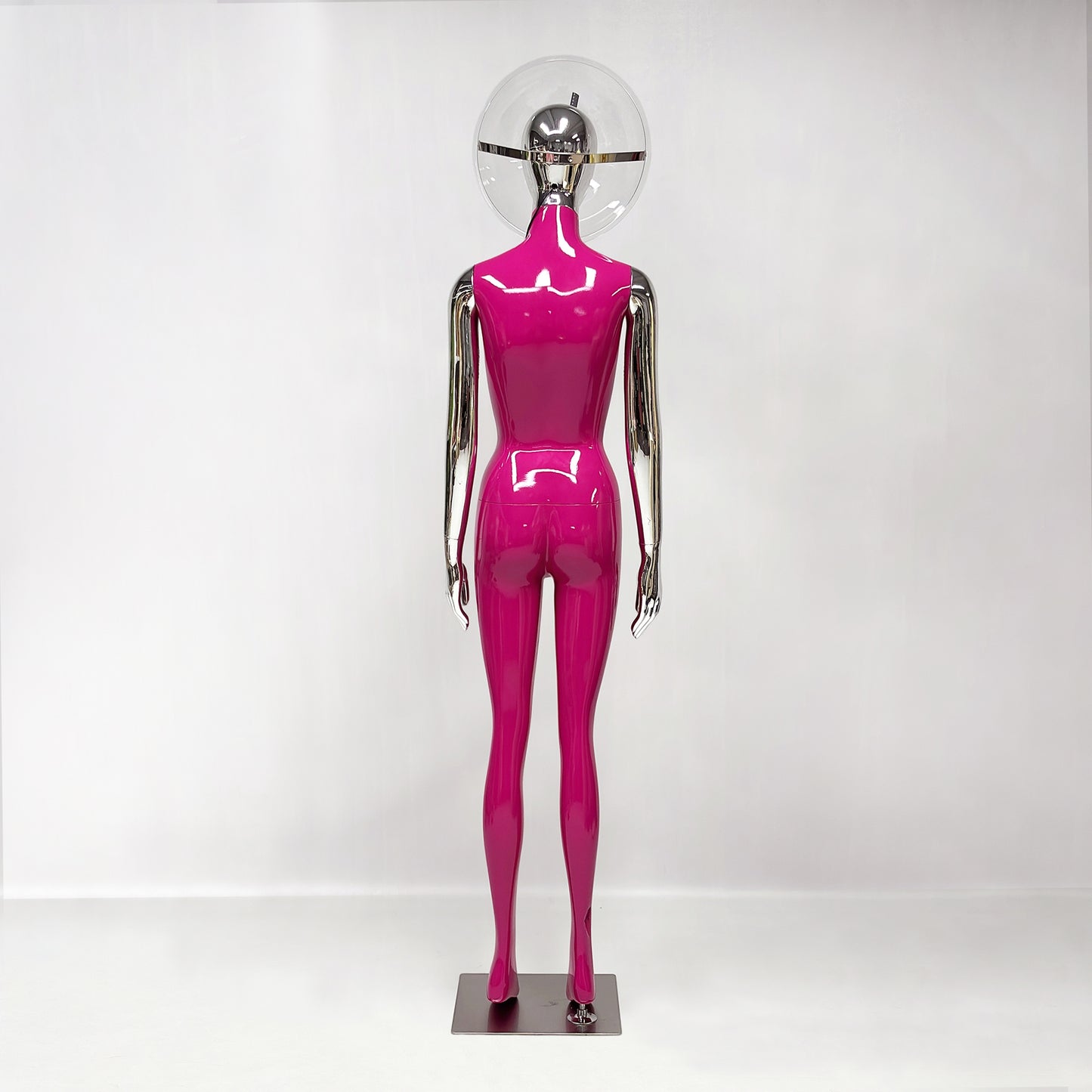 DE-LIANG 3D Holographic Female Mannequin with LED Bluetooth for Retail Window Display