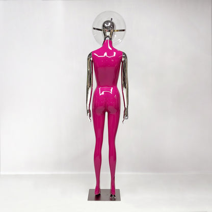DE-LIANG 3D Holographic Female Mannequin with LED Bluetooth for Retail Window Display