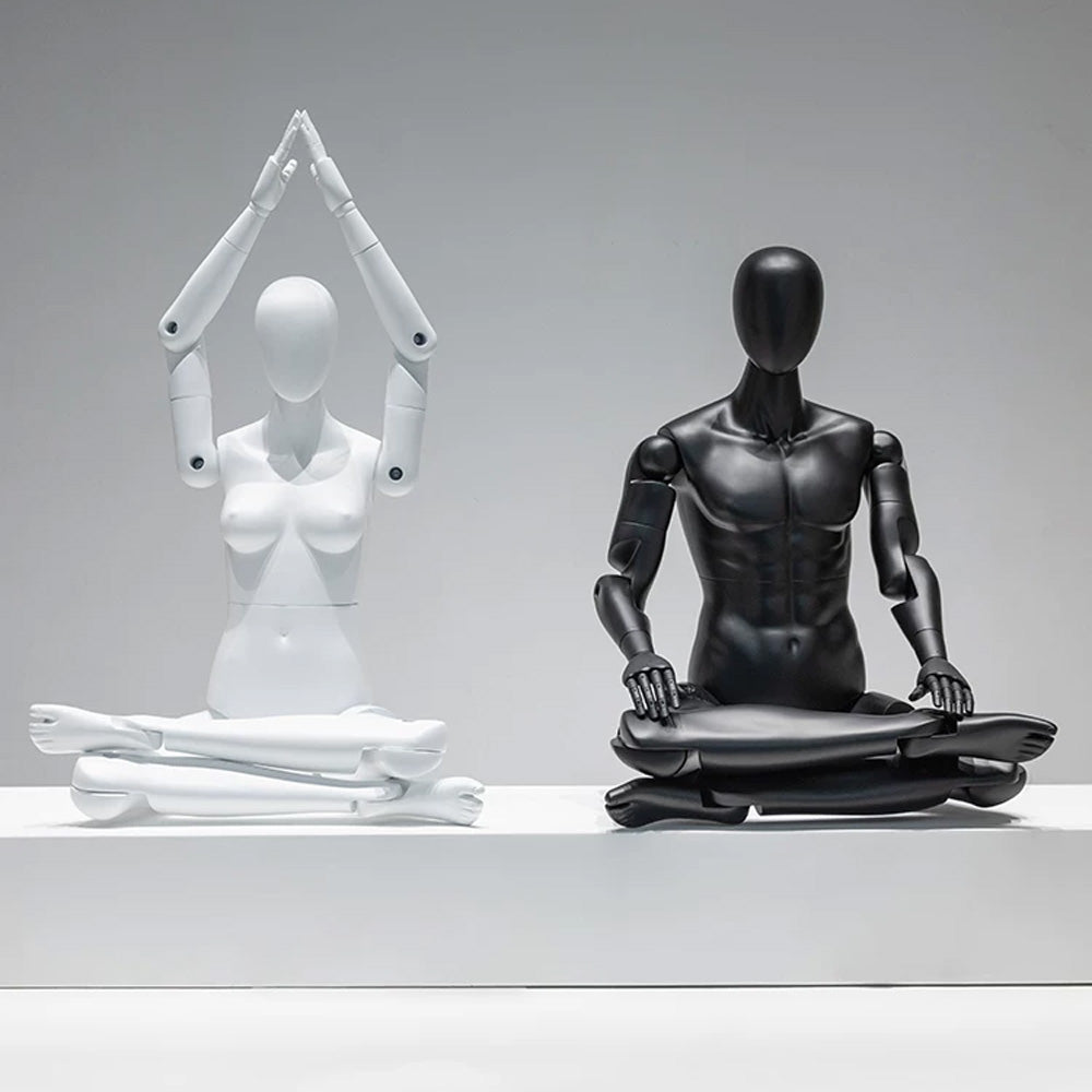 DE-LIANG Poseable Athletic Robot Mannequin for Running, Jumping & Activewear Displays
