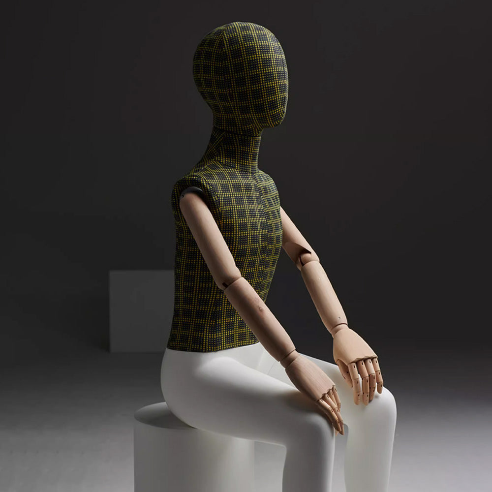 checkered child mannequin full body