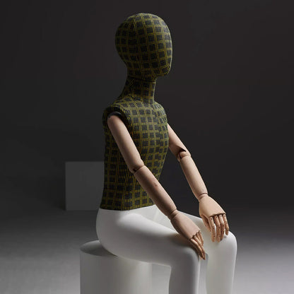 checkered child mannequin full body