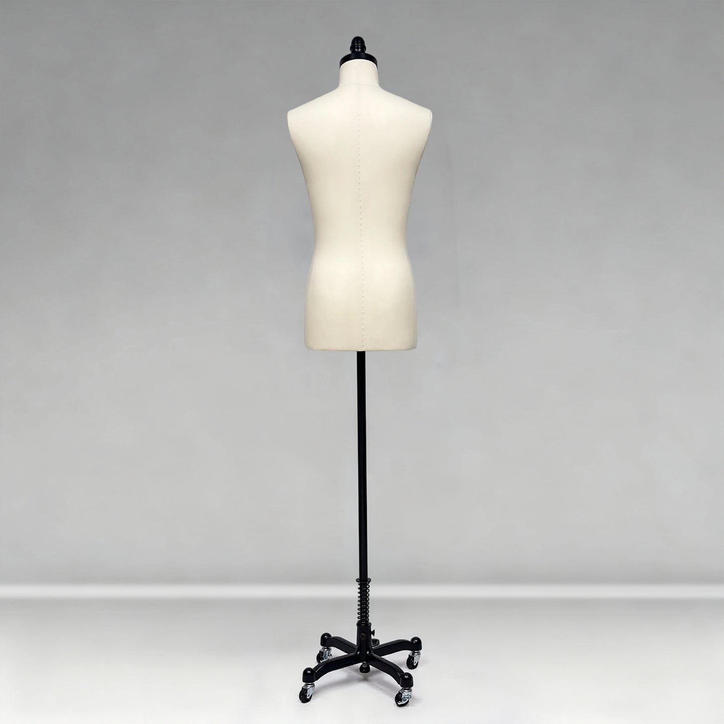 DE-LIANG Male Half Body Dress Form, Men Fabric Mannequin for Suit and Cloth Display