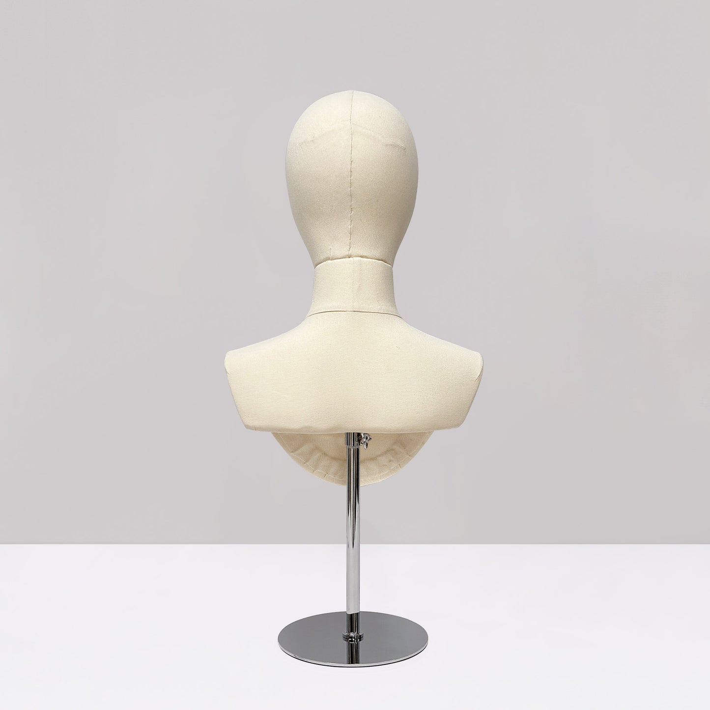 DE-LIANG Male & Female Linen Mannequin Head for Wigs, Hats & Jewelry Display
