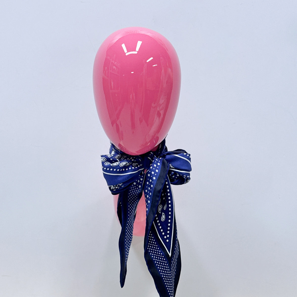 Wall-Mounted Mannequin Head: Pink & Gold Fiberglass Wig Display
