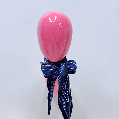 Wall-Mounted Mannequin Head: Pink & Gold Fiberglass Wig Display