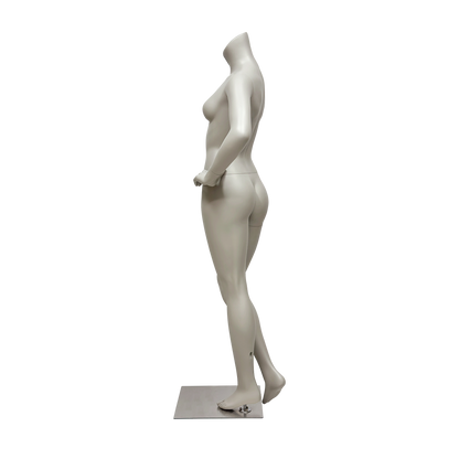 DE-LIANG Headless Female Mannequin Full Body Fiberglass Display Form for Sportswear Store