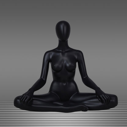 DE-LIANG Female Yoga Mannequin Full Body Fiberglass Display Model,Fitness Sports Pose Mannequin for Gym, Yoga Apparel, Activewear & Window Display