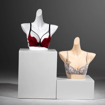 DE-LIANG Female Lingerie Half Body Mannequin - Bust Torso Hip Form Bra Panty Underwear Display Prop