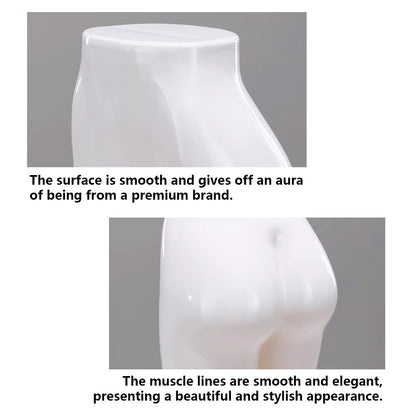 DE-LIANG Female Lower Body Mannequin Legs | Chrome Electroplated Pants Display Form