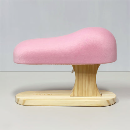 DE-LIANG Bust Corset Ironing Board | Tailor's Ham with Solid Wood Base | Pink