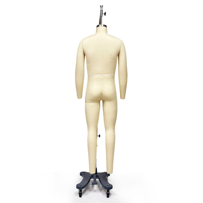 DE-LIANG Professional Male Tailor Dress Form with Legs and Base,Adult Adjustable Mannequin Torso, Full Body Sewing Form for Fashion Design, Pattern Making & Garment Display