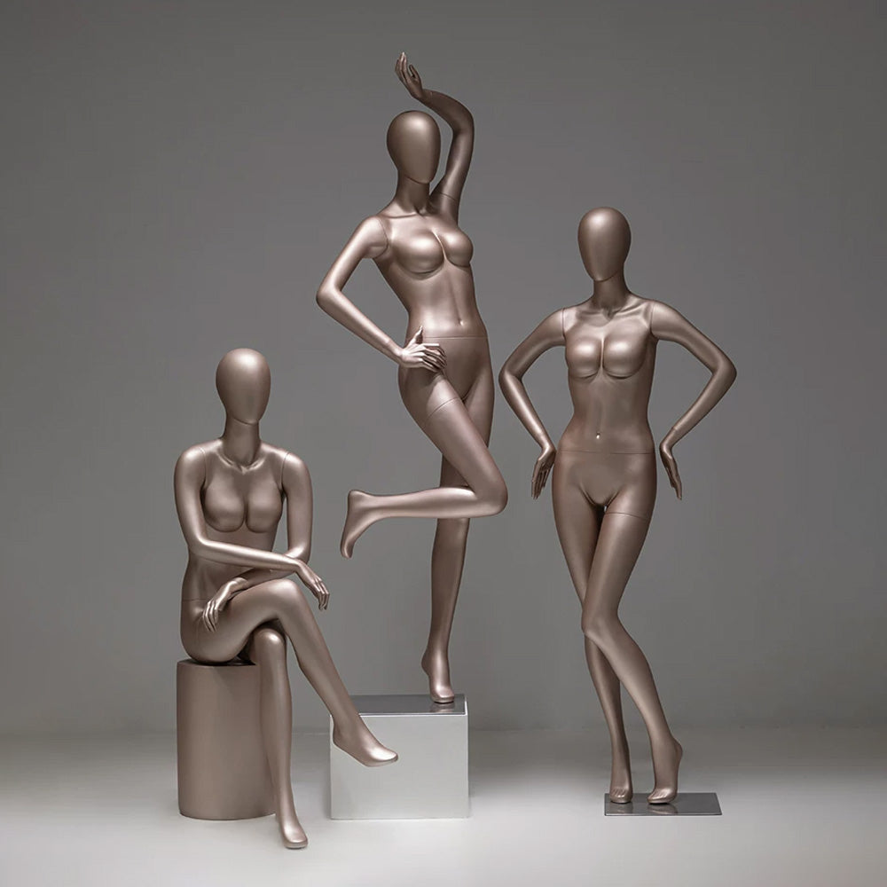 DE-LIANG Full Body Female Mannequin | Fiberglass Dress Form for Boutique Clothing Display