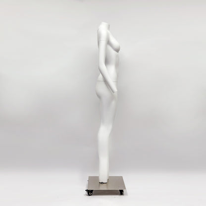 DE-LIANG Maniquí femenino fantasma invisible, torso de forma de vestido extraíble con base, maniquí de fotografía