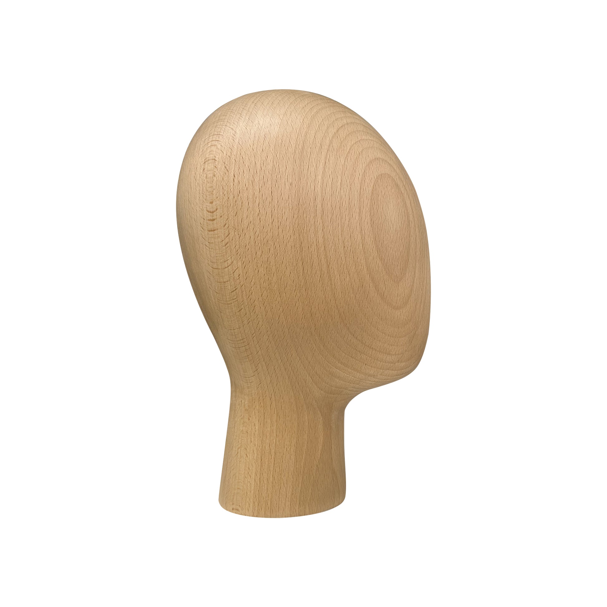 Male Wooden Head Mannequin, Beech Wooden Head for Hat Holder, Wig Jewelry Hat Cap Earphone Headband Display Organization Head Model for Home DE-LIANG