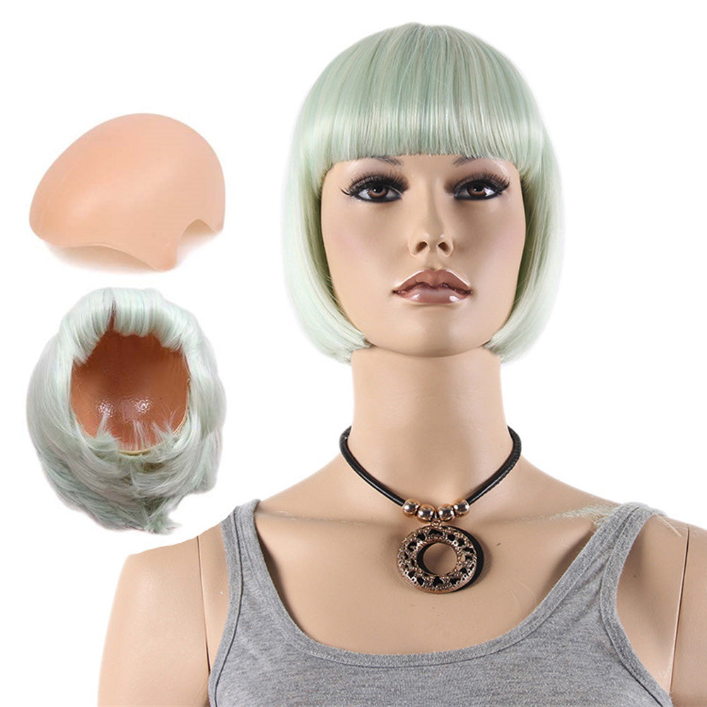 DE-LIANG Fashional Female Mannequin's Wig, Handmade Wigs With Bangs,Short/Long Wig for Window Manikin Head Decorate,Luxury Wigs, Cosplay Wig DL2394