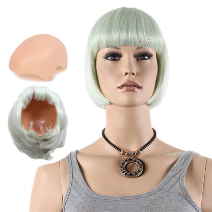 DE-LIANG Fashional Female Mannequin's Wig, Handmade Wigs With Bangs,Short/Long Wig for Window Manikin Head Decorate,Luxury Wigs, Cosplay Wig DL2394 De-Liang Dress Forms