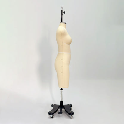DE-LIANG Professional 34C Female Dress Form with Marking Lines – Fiberglass Tailor Dummy for Draping (Torso Only)