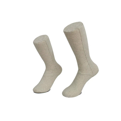 DE-LIANG Linen Mannequin Foot for Sock & Shoe Display – Magnetic, Women/Men/Kids