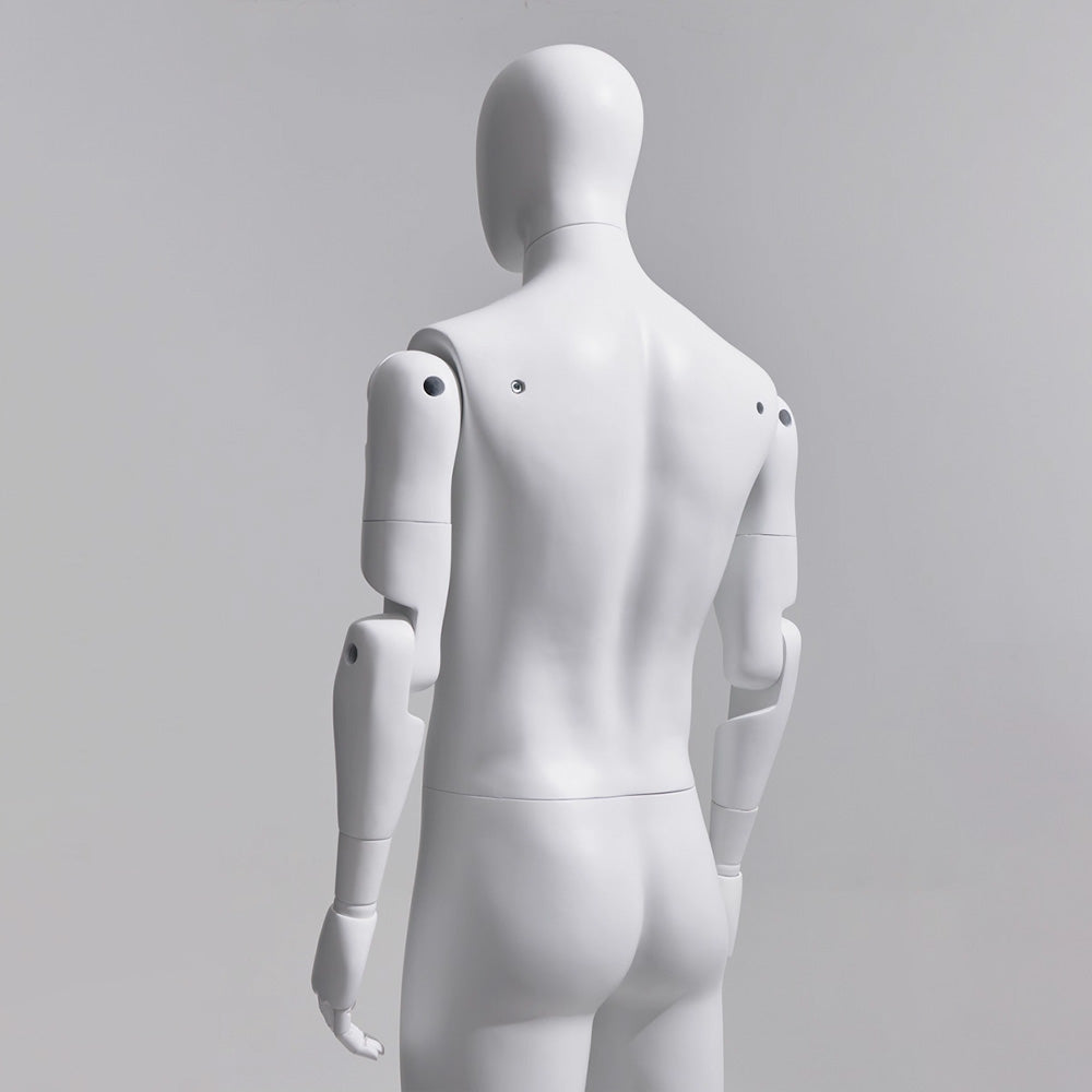 white adjustable full body mannequin for clothing display