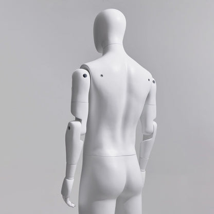 white adjustable full body mannequin for clothing display