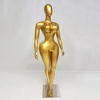 DE-LIANG Female Plus Size Mannequin,Slim Waist Curvy Hip Fiberglass Mannequin,Women Body Mannequin Clothing Display Model