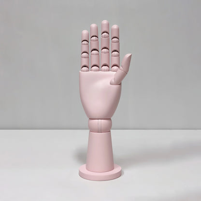 DE-LIANG 2-in-1 Solid Wood Articulated Mannequin Hand for Jewelry & Scarf Display