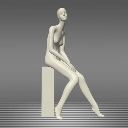 Maniquí femenino de cuerpo entero DE-LIANG: maniquí ajustable con torso para exhibición, maniquí moderno para boutiques de moda y escaparates.