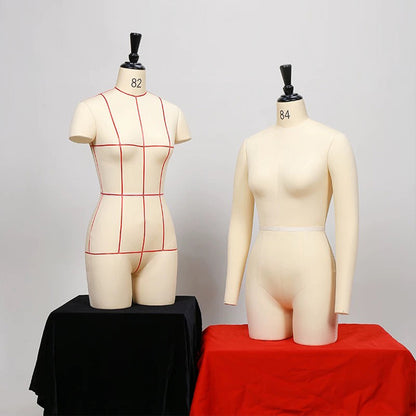 Mannequin de couture pour femme adulte, mannequin de couture, modèle de drapage pour la conception, torse entièrement épinglable avec un bras souple gauche