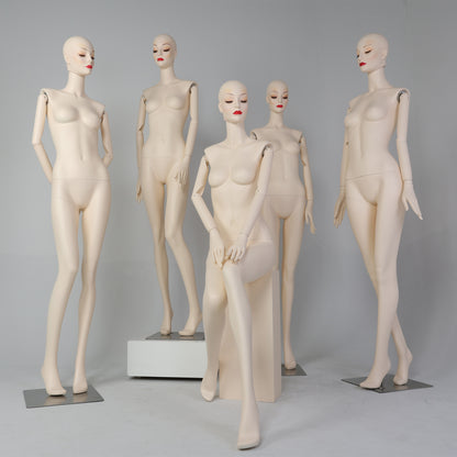 DE-LIANG Makeup Female Full Body Mannequin | Fiberglass Form for Bridal & Fashion Retail
