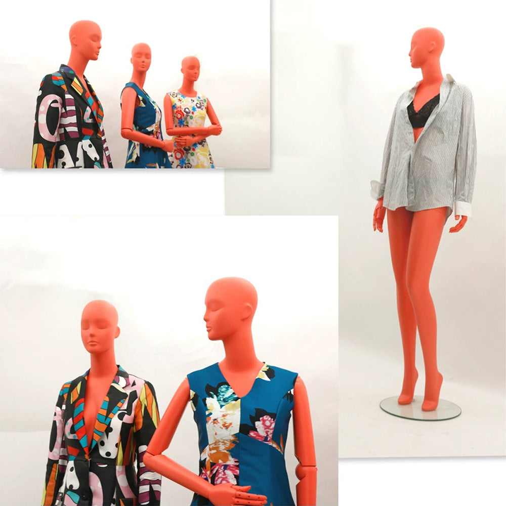 DE-LIANG New Design Movable Hand Joint Fiberglass Female Full Body Mannequin,Mannequin Dress Form Toros for High-end Clothing Store DL0003 DE-LIANG