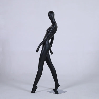 DE-LIANG Realistic Female Full Body Mannequin,Matte Black Adult Dress Form Torso,Mannequin For Shop,Wedding Window Stand/Sitting Model Props Shot Dummy Display De-Liang Dress Forms