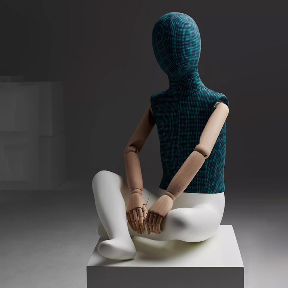 checkered child mannequin full body