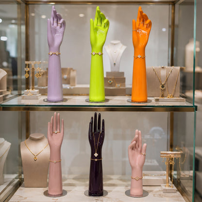 DE-LIANG Jewelry Hand Display Stand | Mannequin Hand for Rings & Bracelets | 6 Colors